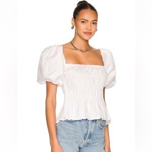 ASTR the Label, Sabina Top in White, Size S